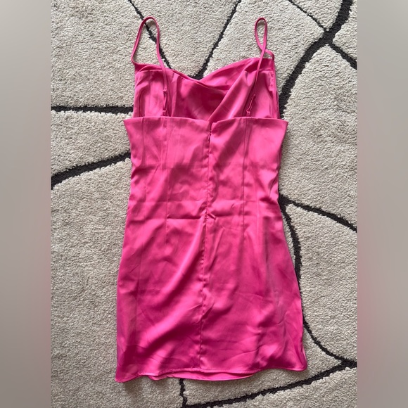 Urban Outfitters Pink Satin Slip Dress - Picture 5 of 11